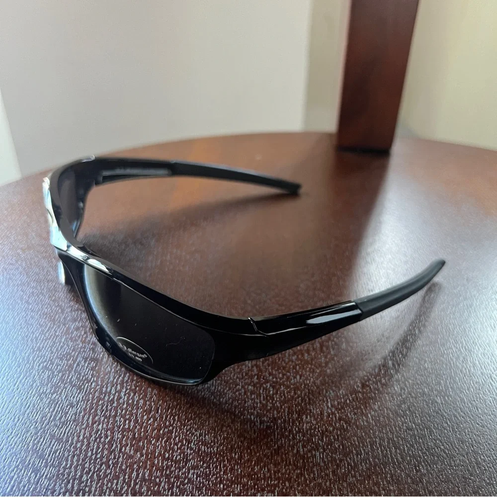 ASOS AJ Morgan black retro wraparound matrix sunglasses